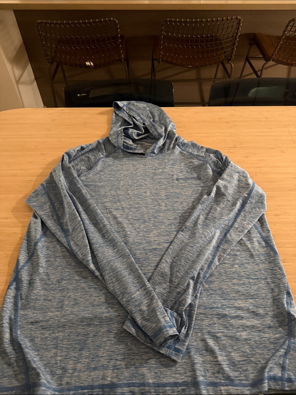Vineyard Vines Blue Men’s Hooded Performance Hoodie